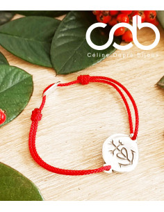 Bracelet réglable Croix de Camargue