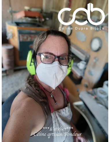 Pendentif Croix de Camargue finition OR 22x40mm...