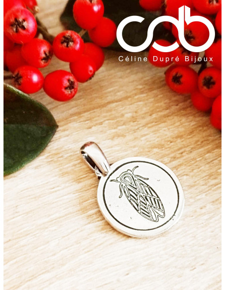 Pendentif cogale avec cercle - ø20mm