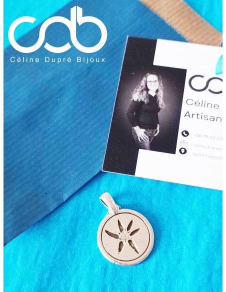 Pendentif Edelweiss ø20mm