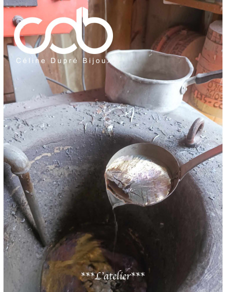 Bracelet coeur + 8 (Noces de Coquelicot) - 9x15mm - cordon réglable