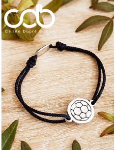 Bracelet Handball cordon noir