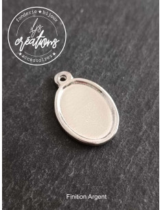 Pendentif ovale sans bélière