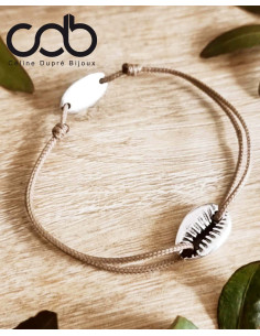 Bracelet Cauri finition Argent