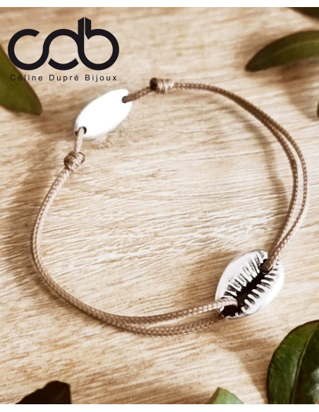 Bracelet Cauri finition Argent