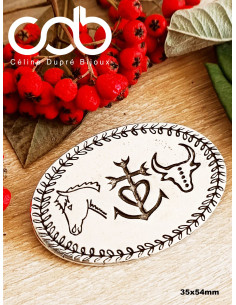 Broche symboles de Camargue