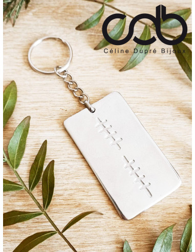 Porte clés rectangle