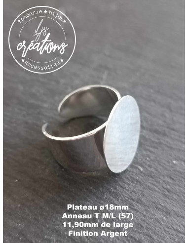 Base pour Bague avec plateau à coller - Plateau...