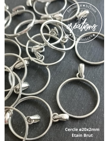 Cercle en étain brut
