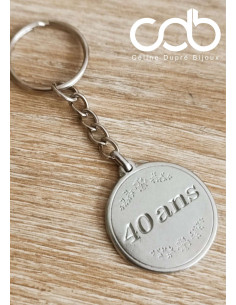 Porte clés 40 ans