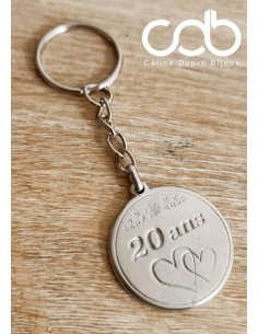 Porte clés 20 ans