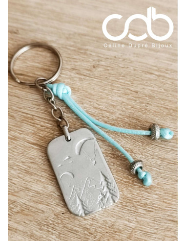 Porte clés parapente rectangle