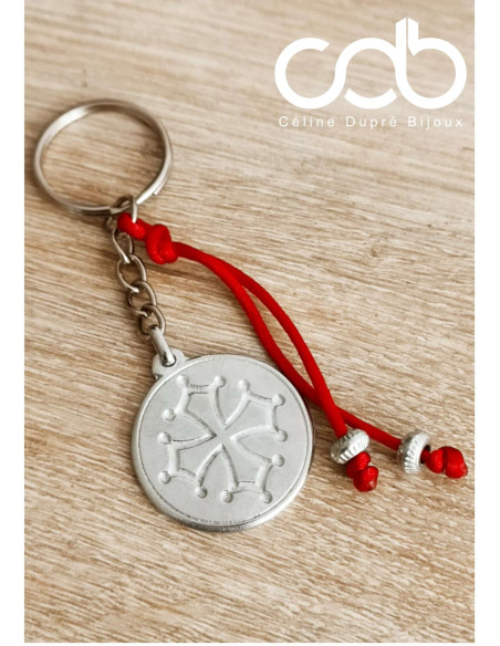 Porte clés croix occitane