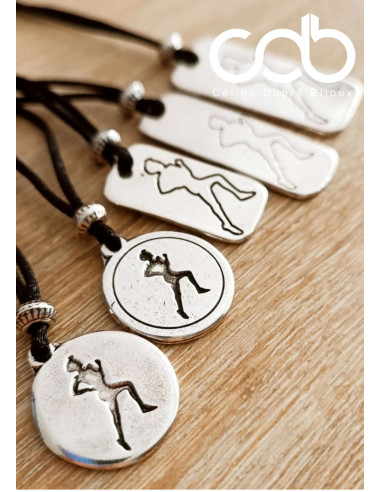 Collier réglable Course à pieds - Médaille...