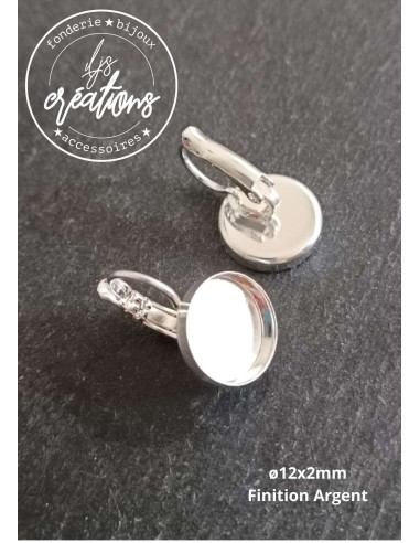 Boucles d'oreilles finition argent