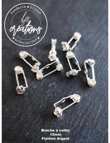 Broche à coller 15mm - finition au choix