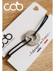 Bracelet anneau étain