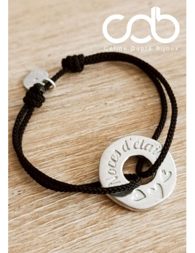 Bracelet noces d'étain