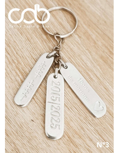 Porte clés ectangle