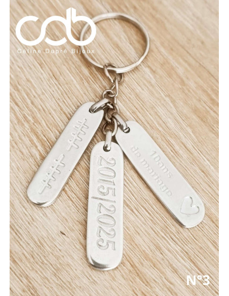 Porte clés ectangle