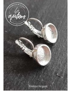 Boucles d'oreilles finition argent