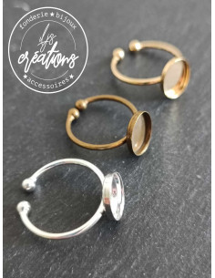 Bases pour bagues ovale 8x10mm