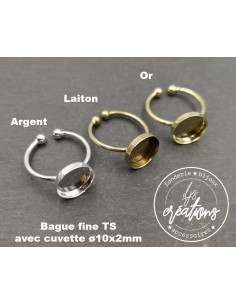 Bague fine finition or