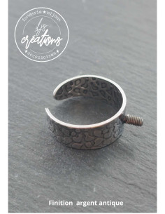 Base pour Bague anneau girafe 8mm de large - TM (57) -...