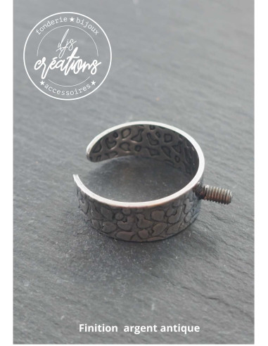 Base pour Bague anneau girafe 8mm de large - TM...