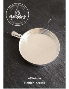Pendentif rond ø35x4mm