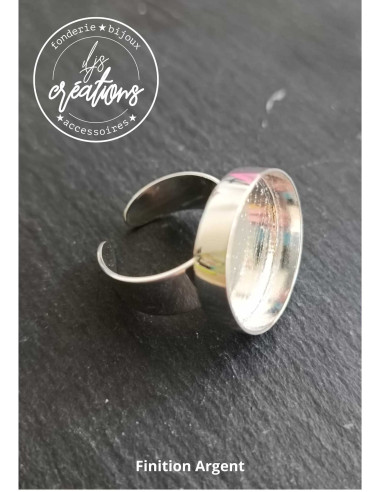 Base pour bague ronde 20x4mm de profondeur -...