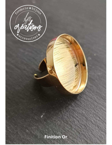 Base pour bague ronde 30x4mm de profondeur -...