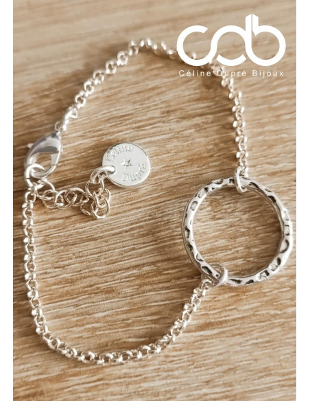 Bracelet Anneau - ø20mm - avec chaine