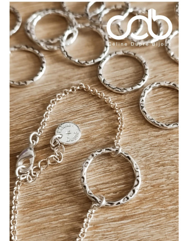 Bracelet Anneau - ø20mm - avec chaine