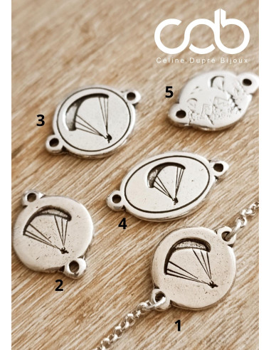 Bracelet Parapente - modèle au choix - avec chaine