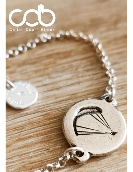 Bracelet Parapente - modèle au choix - avec chaine