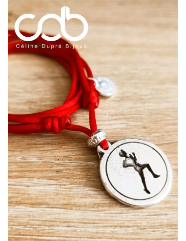 Collier réglable Course à pieds - Médaille...