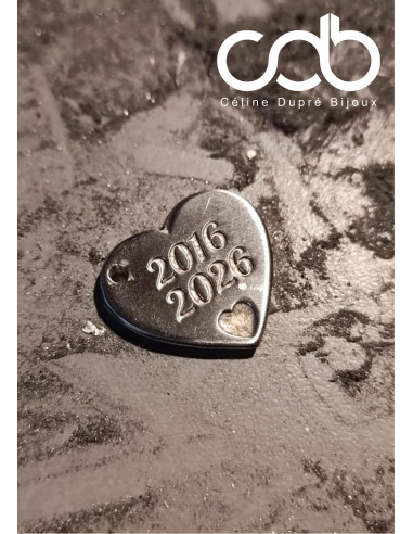 Coeur en étain brut