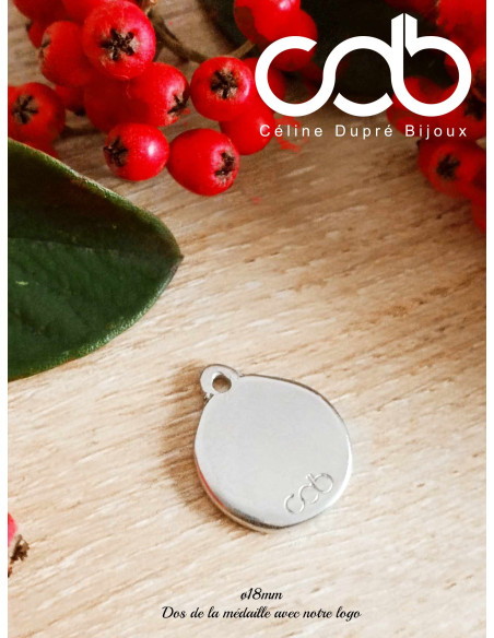 Porte clés en étain 2026 - 1 médaille ø18mm