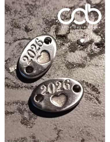 Bracelet réglable avec médaille ovale 8x15mm -...