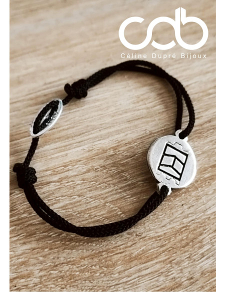 Bracelet avec médaille ø16mm verticale