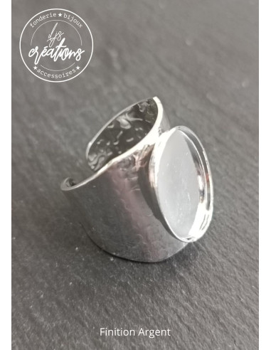 Chevalière finition argent