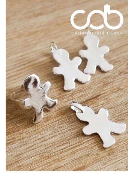 Boucles d 'oreilles Bonhomme de pain d'épice - TM