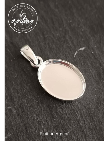 Pendentif ovale 13x18x2.50mm