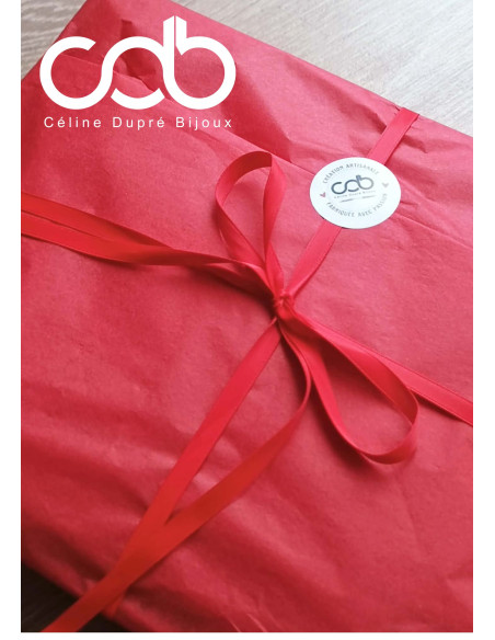 Bijoux en étain - Box / coffret Bijoux duo "Noces d'étain / 10 ans" - 2 bracelets Coeur + 10