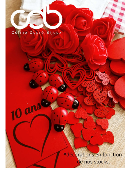 Bijoux en étain - Box / coffret Bijoux duo "Noces d'étain / 10 ans" - 2 bracelets (10 ans)