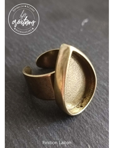 Bague goutte 18x27x4mm - finition au choix -...