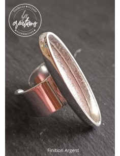 bague ovale avec anneau ML T57