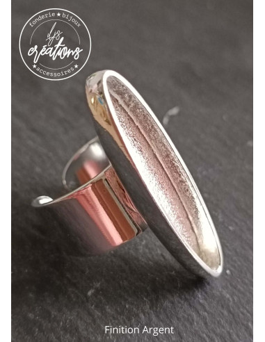 bague ovale avec anneau ML T57