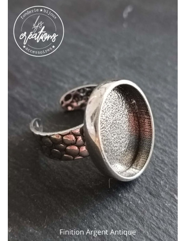 Bague ovale anneau guépard